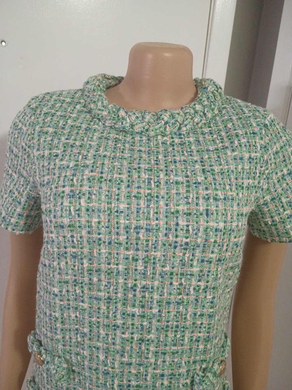 Tuckernuck Mint Tweed Mini Shift Dress - Picture 4 of 12